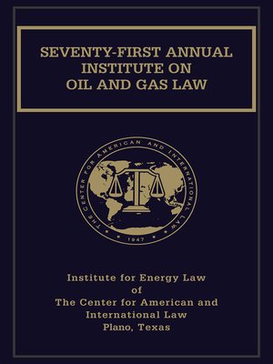 cover image of Proceedings of the Institute on Oil and Gas Law
